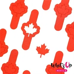 Canadian Flag Stencils, 2 ark, (40 stk) Whats Up Nails